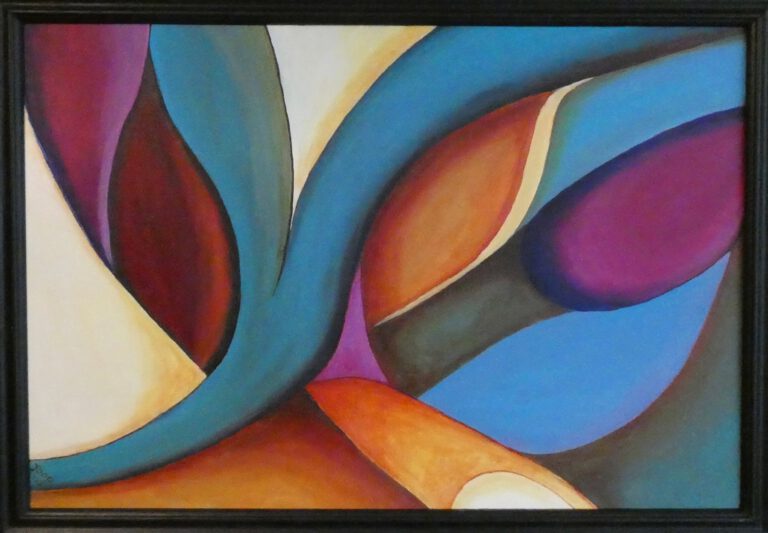 Abstract 145 70x50cm m.lijst € 175,00