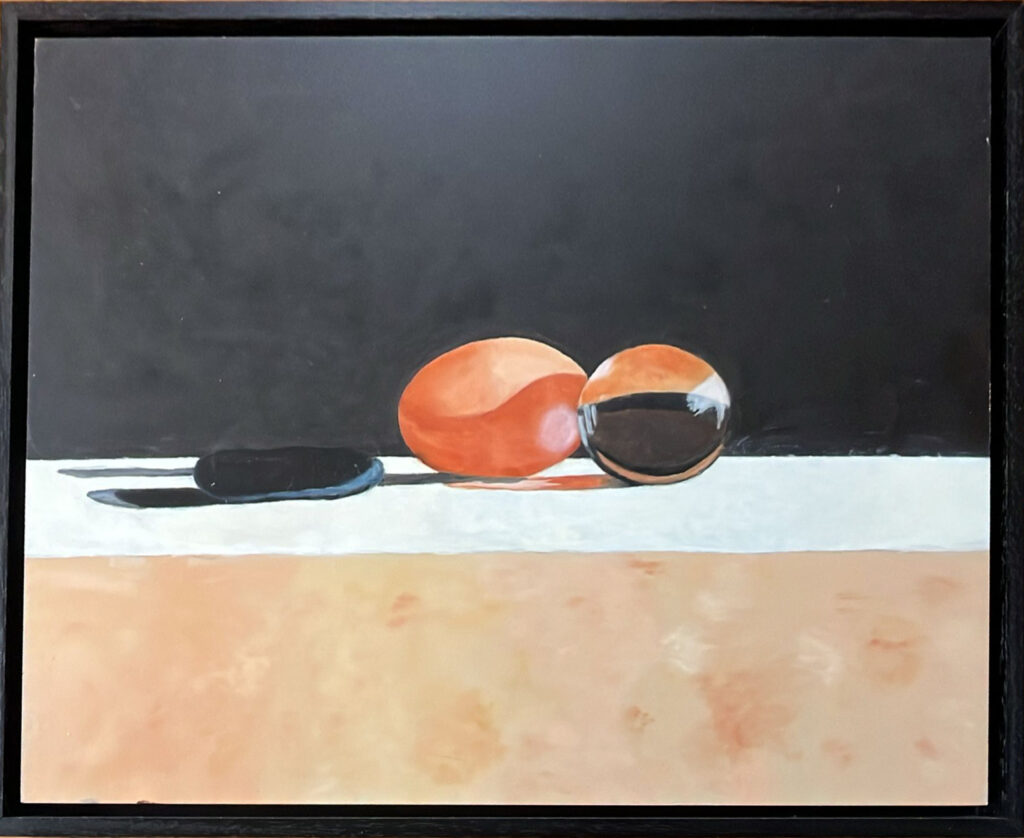 Ei-Bal-Steen Olieverf op paneel 45x55cm € 200,00