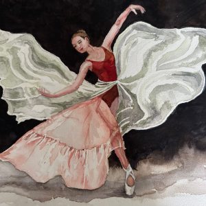 Beweging -Aquarel 40x50cm €60,00