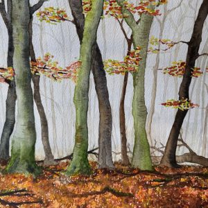 Herfst-Aquarel 40x50 cm €60,00