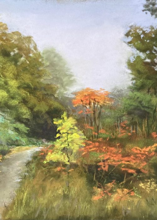 Golden days- pastel 30 x 40 cm - €110,00