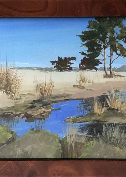 Soesterduinen II- gouache 15 x 20 cm - €40,00