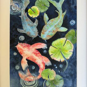 Negative painting aquarel 32x42cm €50